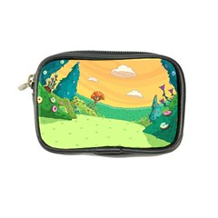 Green Field Illustration Adventure Time Multi Colored Coin Purse by Sarkoni