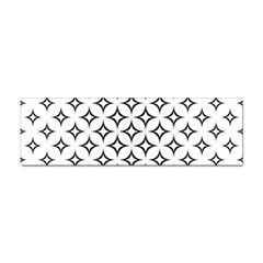 Star Curved Pattern Monochrome Sticker Bumper (100 Pack) by Pakjumat