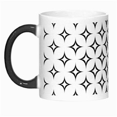 Star Curved Pattern Monochrome Morph Mug by Pakjumat