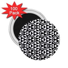 Geometric Tile Background 2 25  Magnets (100 Pack)  by Apen