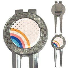 Retro Abstract Geometric 3-in-1 Golf Divots by Modalart