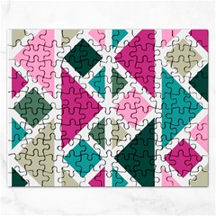 Pattern Geometric Decor Backdrop Rectangular Jigsaw Puzzl by Modalart