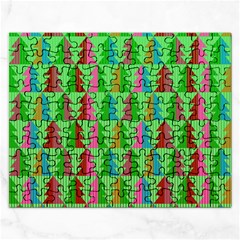 Christmas Background Paper Rectangular Jigsaw Puzzl by Modalart