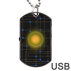 Technology System Dog Tag Usb Flash (one Side) by Modalart