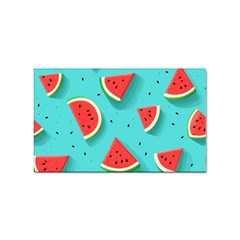 Watermelon Fruit Slice Sticker (rectangular) by Bedest