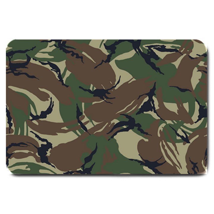 Camouflage Pattern Fabric Large Doormat