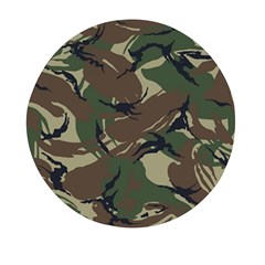 Camouflage Pattern Fabric Mini Round Pill Box (pack Of 3) by Bedest