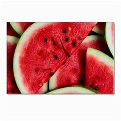 Watermelon Fruit Green Red Postcards 5  X 7  (pkg Of 10) by Bedest