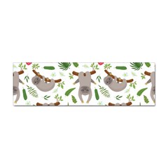 Seamless Pattern With Cute Sloths Sticker Bumper (100 Pack) by Ndabl3x