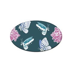 Butterfly Pattern Dead Death Rose Sticker Oval (100 Pack) by Ravend