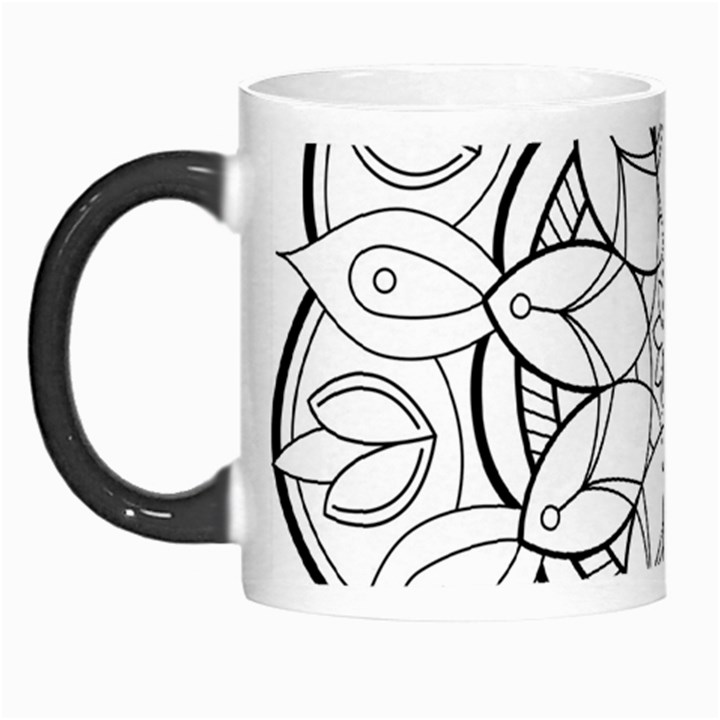 Mandala Drawing Dyes Page Morph Mug