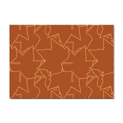 Autumn Leaves Repeat Pattern Sticker A4 (100 Pack) by Ravend