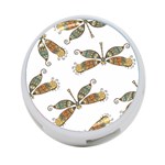 Pattern Dragonfly Background 4-Port USB Hub (One Side) Front