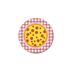 Pizza Table Pepperoni Sausage Golf Ball Marker by Ravend