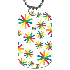 Celebrate Pattern Colorful Design Dog Tag (two Sides) by Ravend