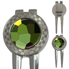 Mosaic Structure Background Tile 3-in-1 Golf Divots by Ravend