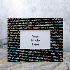 Close Up Code Coding Computer White Tabletop Photo Frame 4 x6  by Amaryn4rt