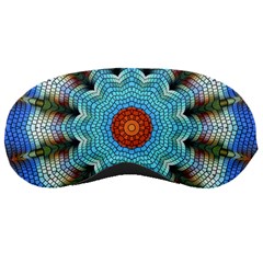 Pattern Blue Brown Background- Sleep Mask by Amaryn4rt