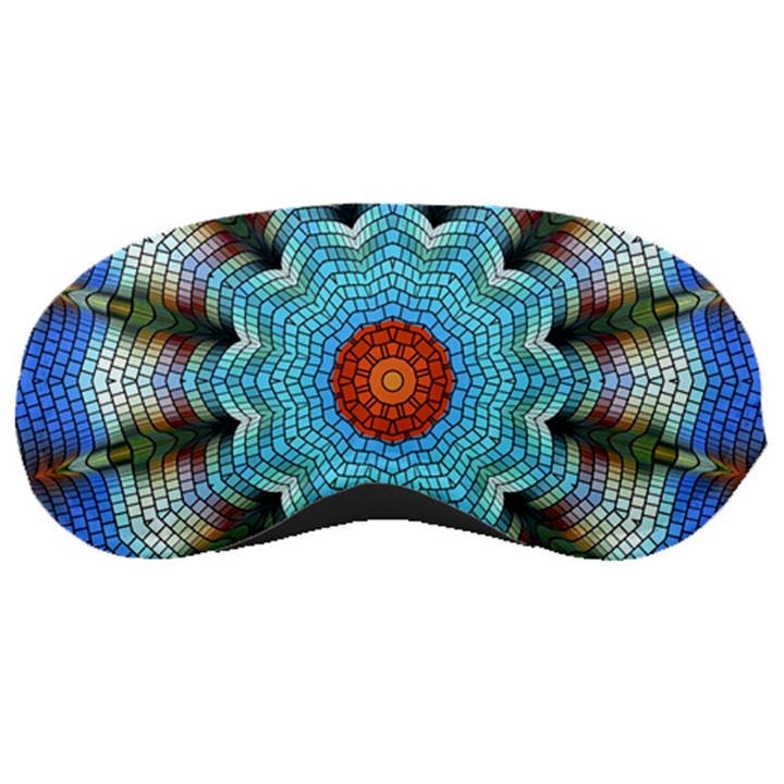 Pattern Blue Brown Background- Sleep Mask