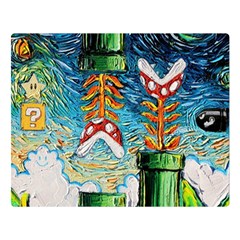 Cartoon Game Games Starry Night Doctor Who Van Gogh Parody Two Sides Premium Plush Fleece Blanket (large) by Modalart