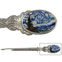 Mosaic Art Vincent Van Gogh Starry Night Letter Opener by Modalart