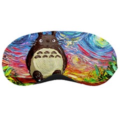 Totoro Starry Night Art Van Gogh Parody Sleep Mask by Modalart