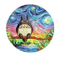 Totoro Starry Night Art Van Gogh Parody Mini Round Pill Box (pack Of 5) by Modalart