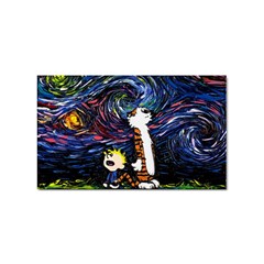 Cartoon Art Starry Night Van Gogh Sticker (rectangular) by Modalart