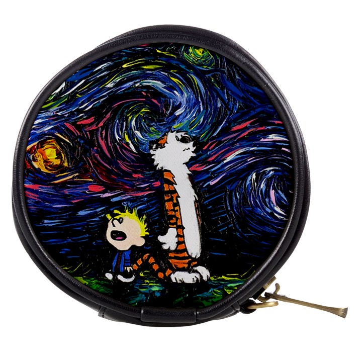 Cartoon Art Starry Night Van Gogh Mini Makeup Bag