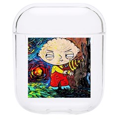 Cartoon Starry Night Vincent Van Gogh Hard Pc Airpods 1/2 Case by Modalart