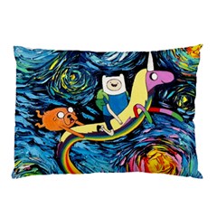 Adventure Time Art Starry Night Van Gogh Pillow Case (two Sides) by Modalart