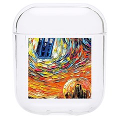 Tardis Starry Night Doctor Who Van Gogh Parody Hard Pc Airpods 1/2 Case by Modalart