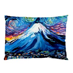 Mount Fuji Art Starry Night Van Gogh Pillow Case (two Sides) by Modalart