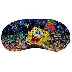 Art Cartoon Starry Night Van Gogh Sleep Mask by Modalart