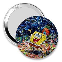 Art Cartoon Starry Night Van Gogh 3  Handbag Mirrors by Modalart