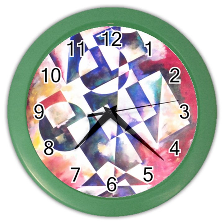 Abstract Art Work 1 Color Wall Clock