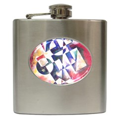 Abstract Art Work 1 Hip Flask (6 Oz) by mbs123