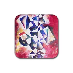 Abstract Art Work 1 Rubber Coaster (square) by mbs123