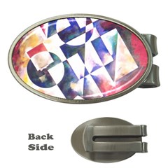 Abstract Art Work 1 Money Clips (oval)  by mbs123