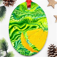 Zitro Abstract Sour Texture Food Ornament (oval) by Amaryn4rt