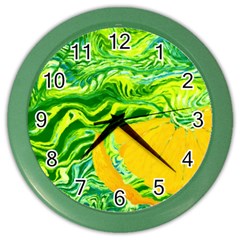 Zitro Abstract Sour Texture Food Color Wall Clock by Amaryn4rt