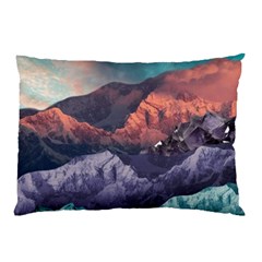 Adventure Psychedelic Mountain Pillow Case (two Sides) by Modalart