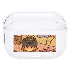 Pusheen Cute Fall The Cat Hard Pc Airpods Pro Case by Modalart