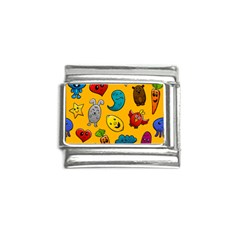 Graffiti Characters Seamless Ornament Italian Charm (9mm) by Bedest