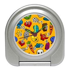 Graffiti Characters Seamless Ornament Travel Alarm Clock by Bedest