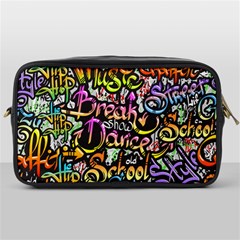 Graffiti Word Seamless Pattern Toiletries Bag (one Side) by Bedest