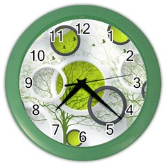 Circles Still Life Color Wall Clock by Pakjumat