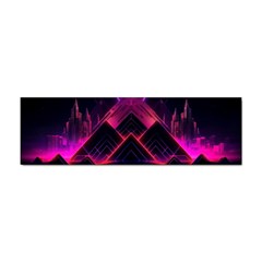 Synthwave City Retrowave Wave Sticker Bumper (10 Pack) by Pakjumat