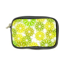 Flowers Green Texture With Pattern Leaves Shape Seamless Coin Purse by Pakjumat