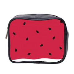 Minimalist Summer Watermelon Wallpaper Mini Toiletries Bag (two Sides) by Pakjumat